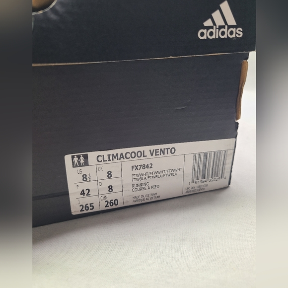 Adidas Mens Climacool Vento Running Sneakers Size 8.5 Triple White - Picture 9 of 16